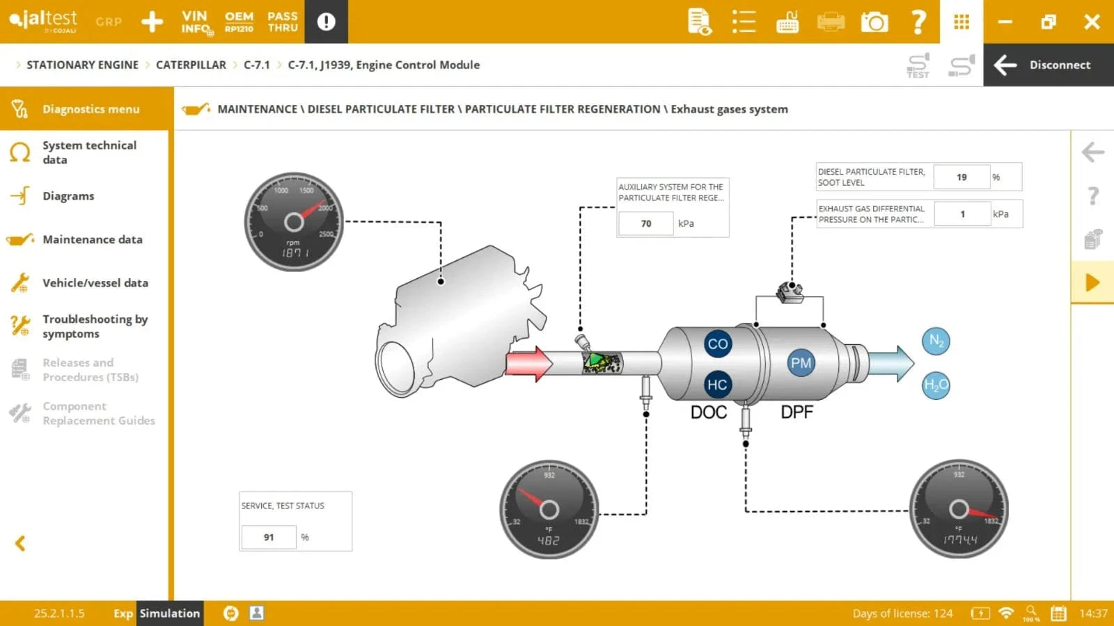 Caterpillar Engine Fault Code Clearance