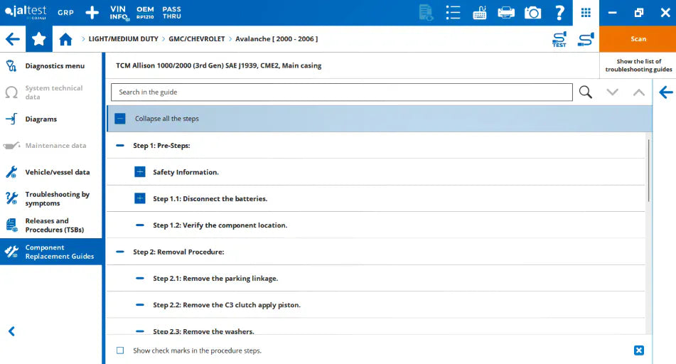Scanner software screenshot