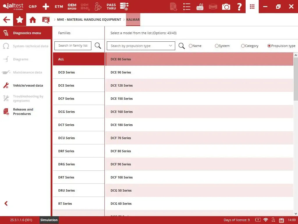 jaltest software scan sceenshot
