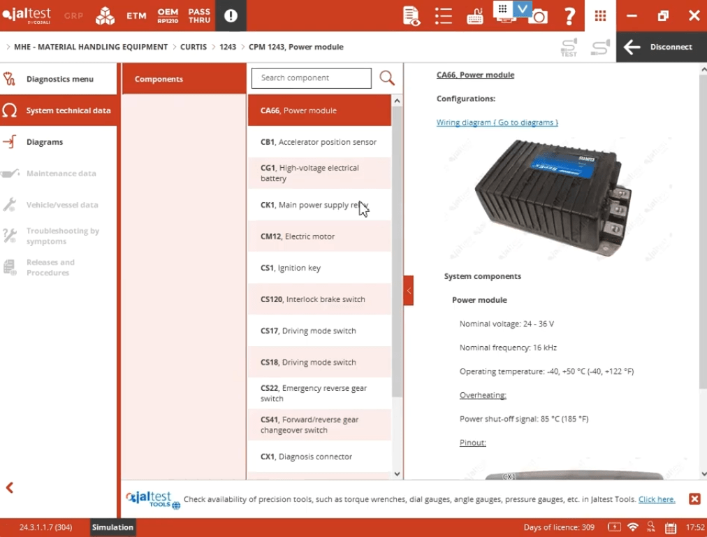 Technologically Advanced Features of Jaltest Curtis Diagnostic Scanner