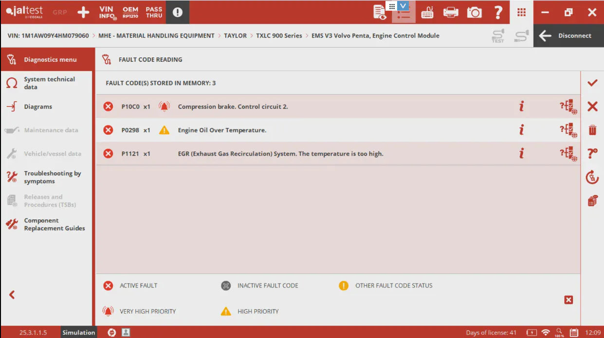 jaltest software scan sceenshot