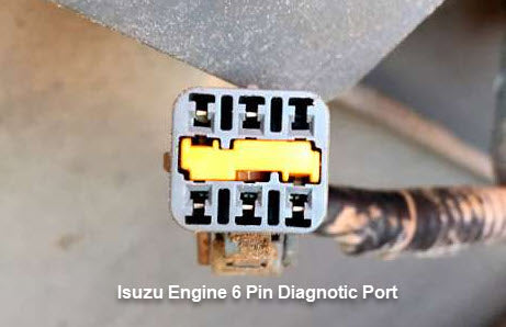 Isuzu Engine 6 Pin Diagnostic Port for Hitachi Construction Equipment - Jaltest JDC560A9