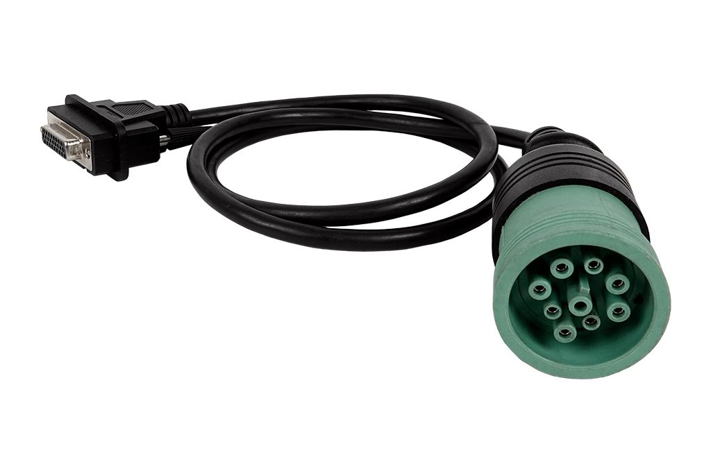 JDC217.9 Deutsch 9 Pin Type 2 Green Diagnostic Cable - Jaltest Marine Diagnostic Cable Kit (SATIONARY ENGINES) - 70002006