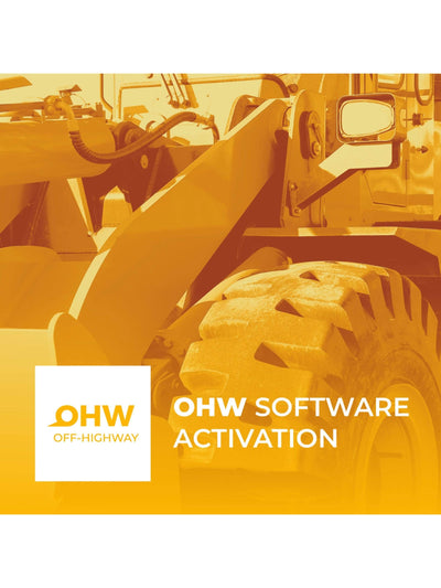 Software Activation: Construction & Off Highway Equipment License of use.